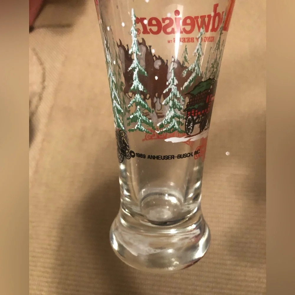 1989 Budweiser Clydesdales Glass - Picture 2 of 8